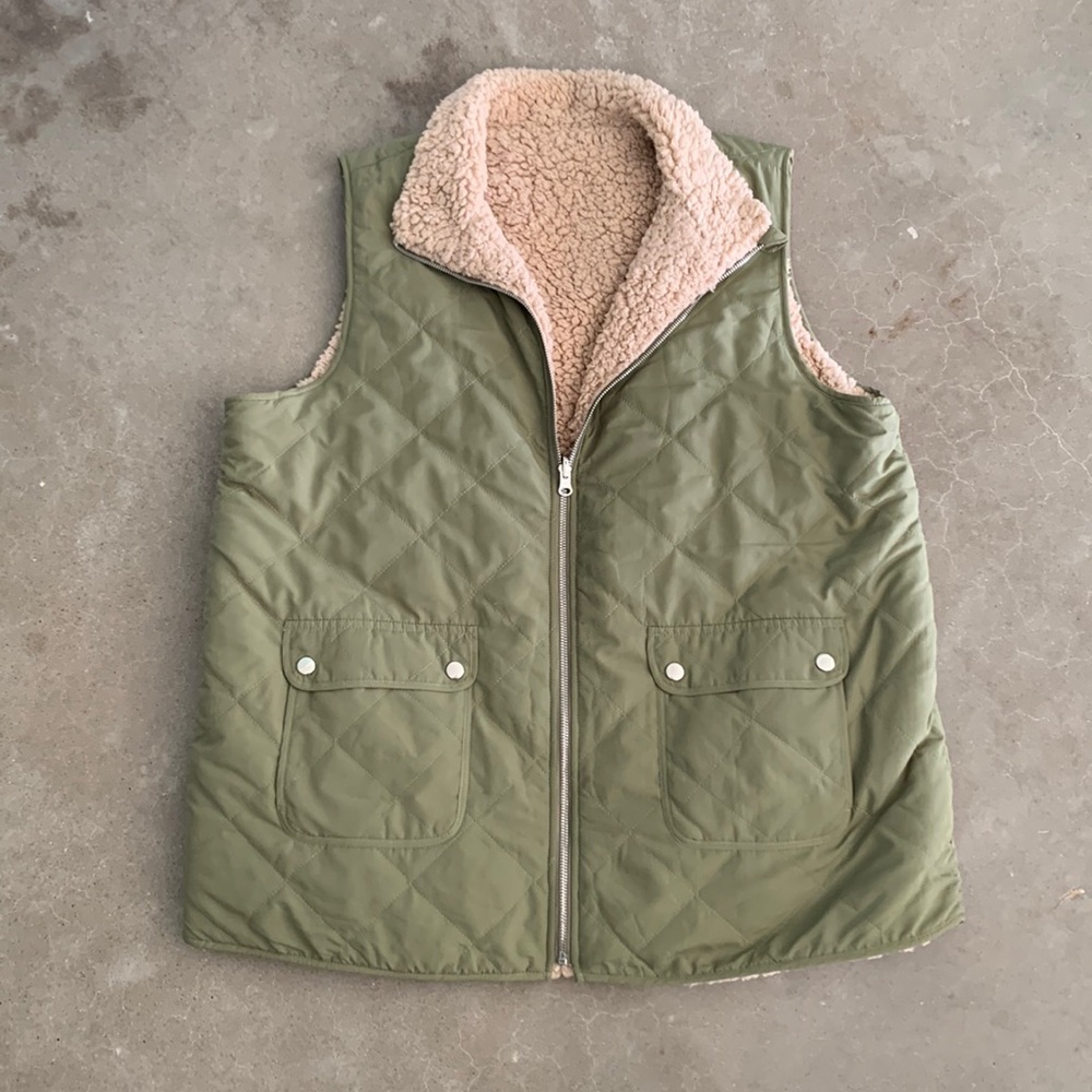 Vest w fleece lining
